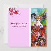 オダマキ（植物）、Sweet sixteenマスカレードパーティー 招待状 (裏面)