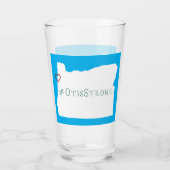 オチスストロングロープハートホワイト タンブラーグラス (裏面)