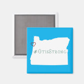 オチスストロングロープハートホワイト マグネット (正面/裏面)