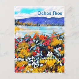 オチョスリオスネオンポップ・アートのアートフローラ ポストカード