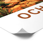 オチョリオスマジャマイカトラベルプリント ポスター (角)