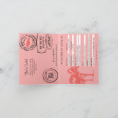 オチョリオスマジャマイカパスポート結婚式招待状 招待状 (内部)