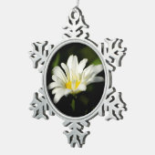 オックスアイデイジースノーフレークオーナメント スノーフレークピューターオーナメント (右)