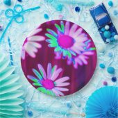 オックスアイデイジーメドーポップ・アートのドアートスタイル ペーパープレート (パーティー)