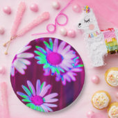 オックスアイデイジーメドーポップ・アートのドアートスタイル ペーパープレート (パーティー)