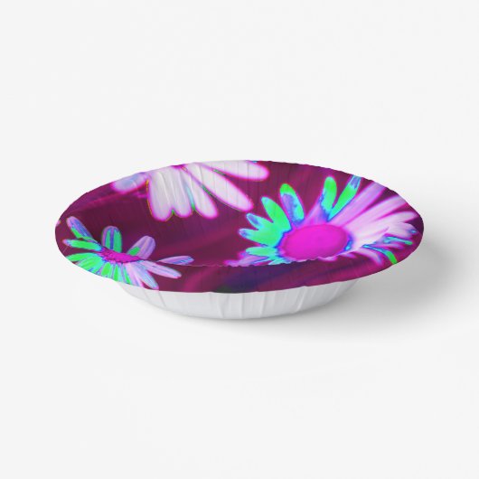 オックスアイデイジーメドーポップ・アートのドアートスタイル ペーパーボウル (傾斜あり)