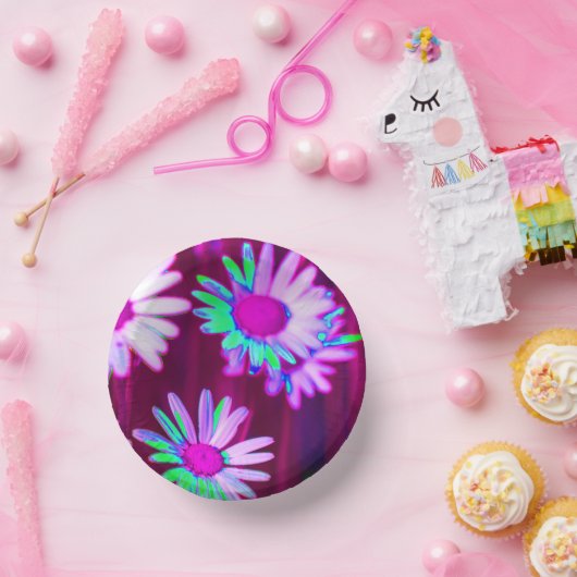 オックスアイデイジーメドーポップ・アートのドアートスタイル ペーパーボウル (パーティー)