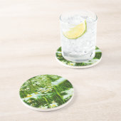 オックスアイデイジー抽象芸術印象主義 コースター (側面)