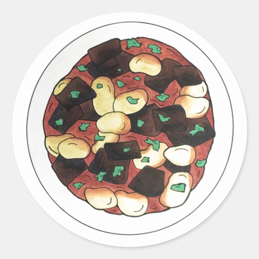 オックステールとブロードビーンズはジャマイカフードをシチュー ラウンドシール (正面)