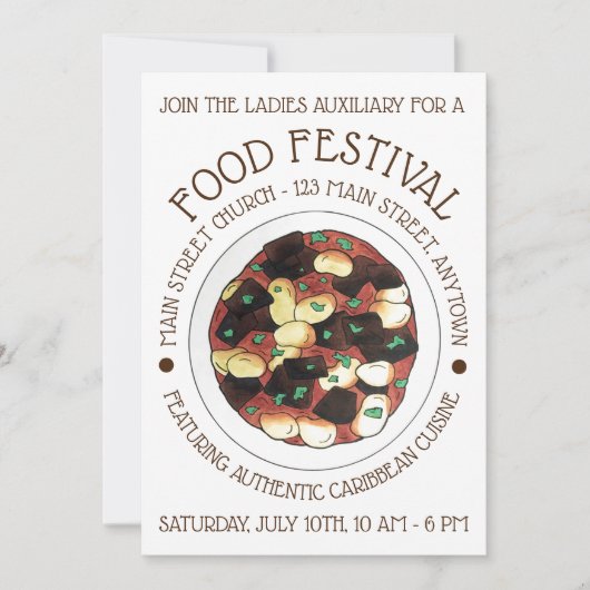 オックステール及びシソカリブのフェスティバル 招待状 (正面)