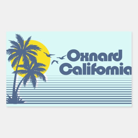オックスナードカリフォルニア 長方形シール (正面)