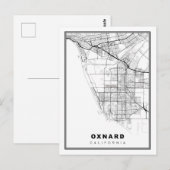 オックスナード地図 ポストカード (正面/裏面)