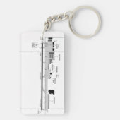 オックスナード空港図/タクシー図 キーホルダー (裏面)