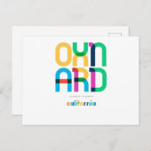 オックスナード・カリフォルニアポップ・アートのミッドセンチュリー美術 ポストカード (正面/裏面)