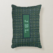 オックスフォースタイリッシュドツイードモノグラム アクセントクッション (正面(垂直))