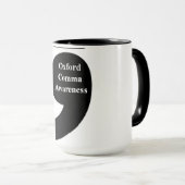 オックスフォードのコンマの認識度のマグ マグカップ (正面右)