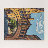 オックスフォードのポスターのBridge of Sighs 絵を描 in Oxford ジグソーパズル (横)