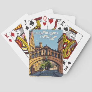 オックスフォードのポスターのBridge of Sighs 絵を描 in Oxford  トランプ
