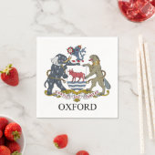 オックスフォードの腕コート スタンダードカクテルナプキン (インサイチュ)