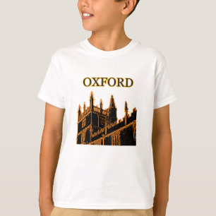 オックスフォードイギリスオレンジ1986年の造るらせん状 Tシャツ