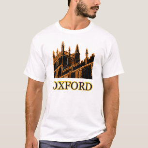 オックスフォードイギリスオレンジ1986年の造るらせん状 Tシャツ