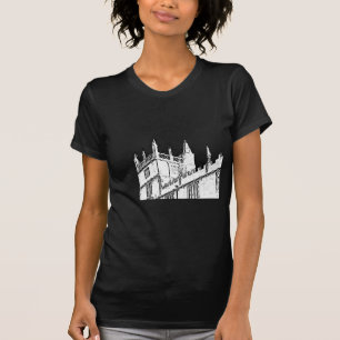 オックスフォードイギリス白い1986年の造るらせん状 Tシャツ