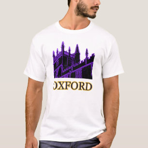 オックスフォードイギリス紫色1986年の造るらせん状 Tシャツ