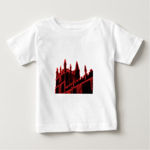 オックスフォードイギリス赤い1986年の造るらせん状 ベビーTシャツ