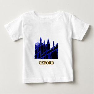 オックスフォードイギリス青い1986年の造るらせん状 ベビーTシャツ