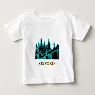 オックスフォードイギリス青緑色1986年の造るらせん状 ベビーTシャツ