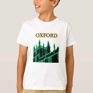 オックスフォードイギリス1986年の造るらせん状の緑 Tシャツ