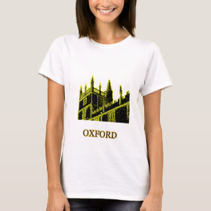 オックスフォードイギリス1986年の造るらせん状の黄色 Tシャツ