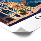 オックスフォードイングラントラベルアートヴィンテージイラストレーション ポスター (角)