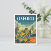 オックスフォードイングランドヴィンテージ有名な旅行の場所 ポストカード (スタンド正面)