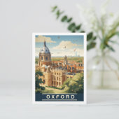 オックスフォードイングランドUKヴィンテージ有名な旅行プレイス ポストカード (スタンド正面)