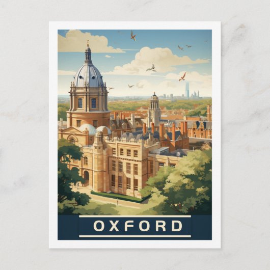 オックスフォードイングランドUKヴィンテージ有名な旅行プレイス ポストカード (正面)