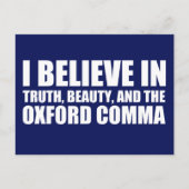 オックスフォードカンマユーモアを信じろ ポストカード (正面)