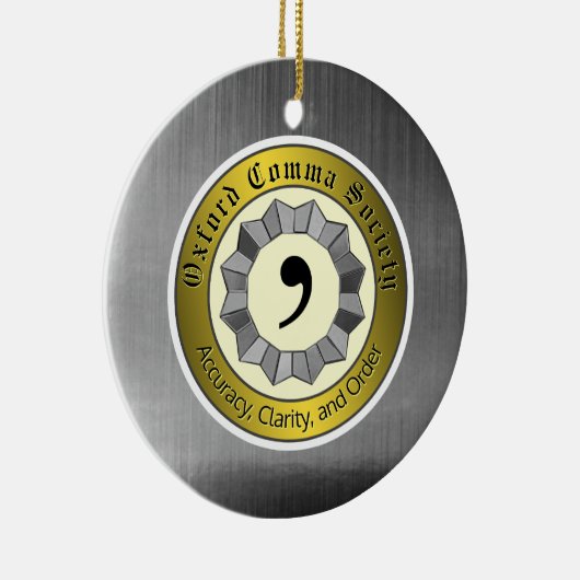 オックスフォードカンマ協会 セラミックオーナメント (右)