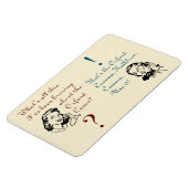 オックスフォードコンマノットコマとレトロレディース マグネット (左側)