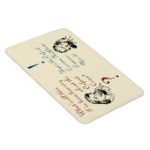 オックスフォードコンマノットコマとレトロレディース マグネット (右側)