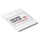 オックスフォードサーカスロドンイングランド ノートパッド (アングル)