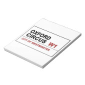 オックスフォードサーカスロドンイングランド ノートパッド (回転)