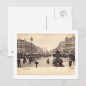 オックスフォードサーカス，ロンドン，イギリスヴィンテージ ポストカード (正面/裏面)