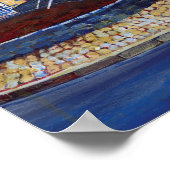 オックスフォードシャー州バンベリークロスカラフルオリジナルアート ポスター (角)