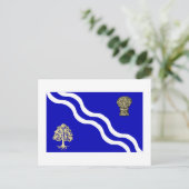 オックスフォードシャー州旗 ポストカード (スタンド正面)