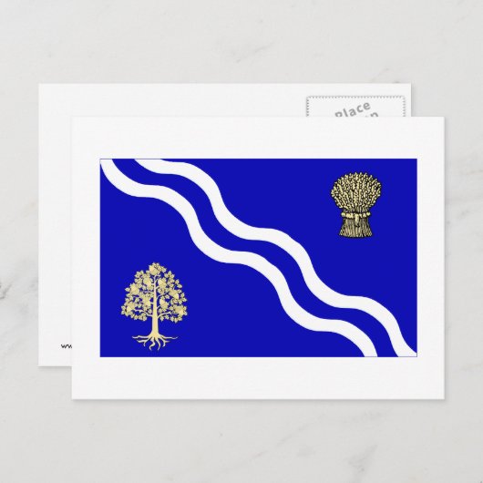 オックスフォードシャー州旗 ポストカード (正面/裏面)