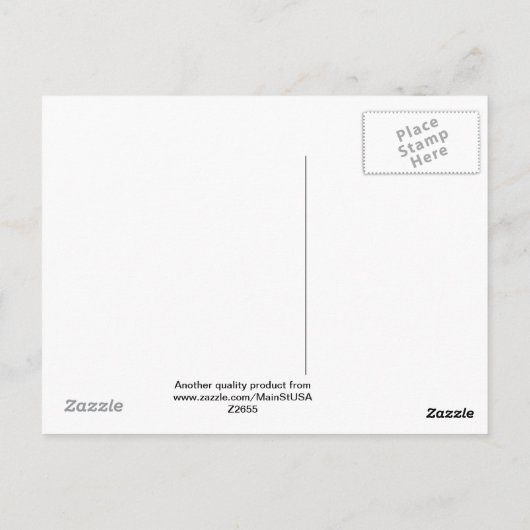 オックスフォードセントロチェスターNYヴィンテージ ポストカード (裏面)