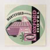 オックスフォードホテル、ウルグアイ、モンテビデオ、ヴィンテージ旅行 ジグソーパズル (縦)