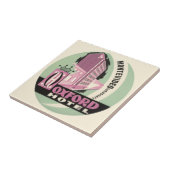 オックスフォードホテル、ウルグアイ、モンテビデオ、ヴィンテージ トラベル タイル (側面)