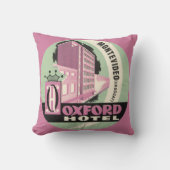 オックスフォードホテル，モンテビデオ，ウルグアイ，ヴィンテージトラベル クッション (正面)